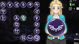 Zelda dominates in wild shaved anal game action.