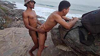 Orgy On Carioca Beach With Ripped Clothes And Big Cock