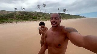 i took my friend to a nudist beach for wild fun with hung guys