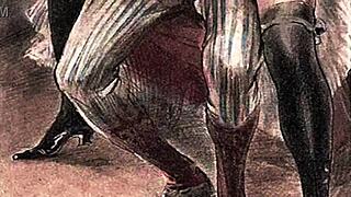 Wow! Vintage erotické kresby, které ti vyhodí mozek!