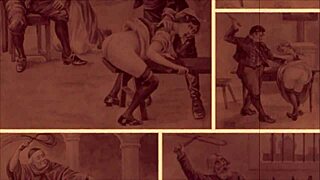 Detailed vintage erotic drawings from antique comics and anime