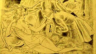 Vintage Erotic Illustrations Of Antique Anime Cartoons