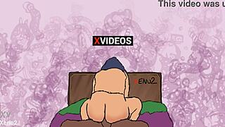 bunduda sentado forte no pau