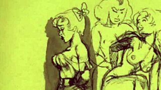 Vintage Erotic Illustrations Of Antique Anime Cartoons