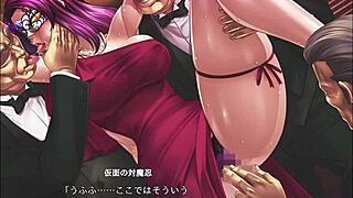 in taimanin rpgx scene 74, the anime hentai unfolds with intense action