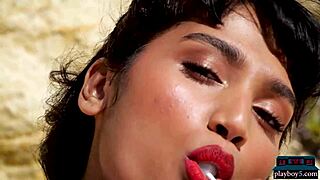 indian milf angel constance shows big natural tits solo