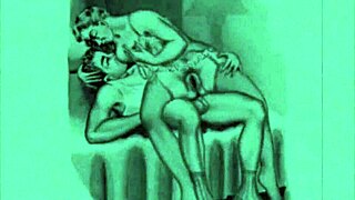 Vintage Erotic Animation with Sultry Retro Vibes