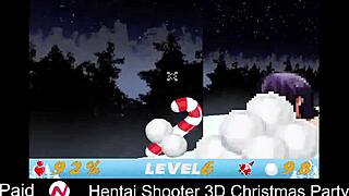 Wow, hentai shooter 3D Christmas party with monster tits!