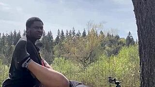 Sexy Chubby BBW Remi Riding BBC Hard on Giant Rock