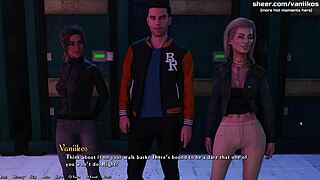 Two Young Sluts Share Cock In Public Outdoor Threesome