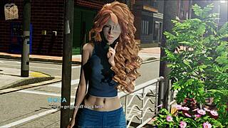 Intriguing 3D anime game with curvy mature characters in sexy outfits.