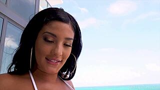 Hey, Jules Jordan's Exotic Big Booty Newcomer Misty Quinn Makes Her Debut With Deepthroat Facial