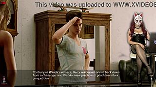 Gamer Girl In Stockings And See-Through Bra, What A View!