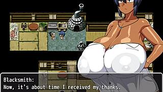 Tanned Girl Natsuki Feels Overwhelmed in Hentai Game Ep 19 Gangbang with Creampies