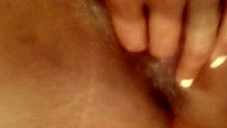 Morning Squirt Explosion from Sexy Black Babe