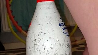 Bowling Pin Used for Extreme Squirting in German Fetish Play