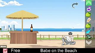 Babe Enjoys Relaxing Day on the Beach