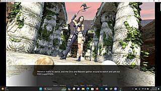 Damsels and dungeons quest with big tits teen