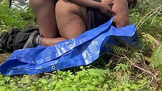 sexy bbw remi gets pounded by monster cock in the forest