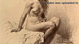 Vintage Retro Erotic Hentai Anime Comic Illustration