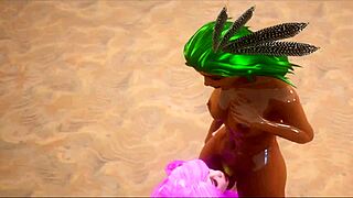 Valerie Visxen trifft Maya die Birdgirl im wilden Leben