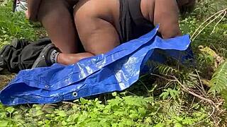 sexy bbw remi gets pounded by monster cock in the forest