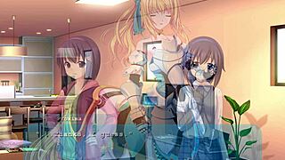 in the dorm, the princess from the game makes out with her roommate in this anime episode