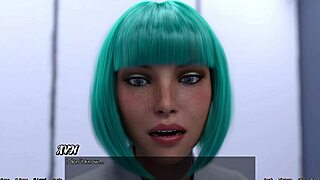 Stranded in space, curvy cutie wakes to thrill