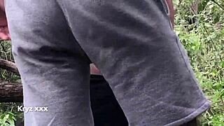 I had wild bareback sex in the forest with a sexy guy, part 1.