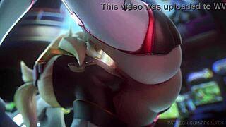 D.Va, Mercy, and Widowmaker Dive into Lesbian Play. 3D Action with Wild Ass Licking!