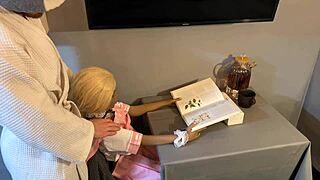 Horny Man Ravages Silicone Sex Doll Ignoring Her Book