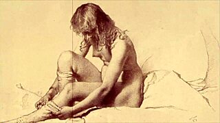 Vintage Retro Erotic Hentai Anime Comic Illustration