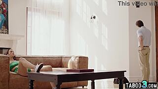 AC repairman tricks naive Bella Rolland into wild big-boobed banging