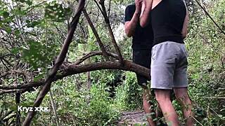 I had wild bareback sex in the forest with a sexy guy, part 1.