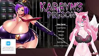 Vtuber Kanakovt Teases Catgirl's Pussy in Karryn's Prison