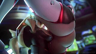 D.Va, Mercy, and Widowmaker Dive into Lesbian Play. 3D Action with Wild Ass Licking!