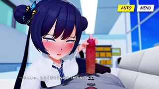 Kisaki Gives Handjob In 3D Hentai Animation