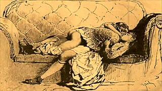 Vintage Retro Erotic Hentai Anime Comic Illustration