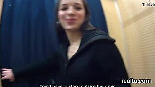 Fantastic Czech Nympho Teased in Mall and Plowed Hard in POV Scene.