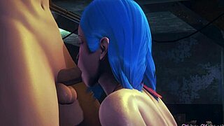 League of Legends Hentai 3D - Jinx POV Blowjob Uncensored Japanese Anime
