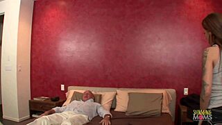 Sugar Daddy Enjoys Sloppy Blowjob from Trophy Wife After Work