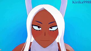 Himiko Toga and Rumi Usagiyama Mirko in Intense 3D Hentai Action