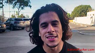 Brunette Latin Teen Enjoys Wild Gay Sex for Cash Outdoors