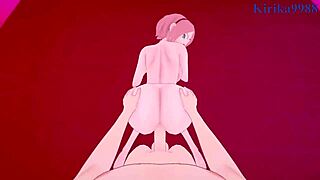 hinata uzumaki and sakura uchiha in intense pov hentai creampie action