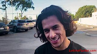 Brunette Latin Teen Enjoys Wild Gay Sex for Cash Outdoors