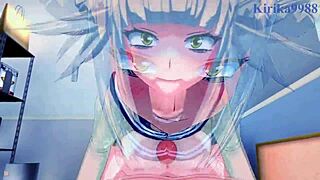 Himiko Toga and Rumi Usagiyama Mirko in Intense 3D Hentai Action