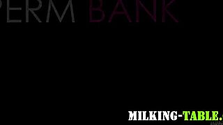 Fucked masseuse swallows in gloryhole