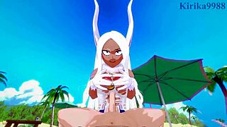 Himiko Toga and Rumi Usagiyama Mirko in Intense 3D Hentai Action