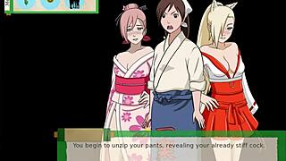 Wow, busty ninja trio gets fucked in Jikage Rising!