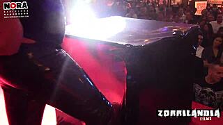 Cute Girl Tied Up In BDSM Bondage With Incubus